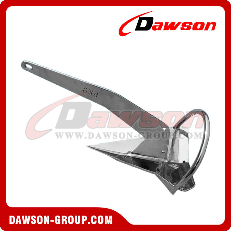 stainless steel 316 marine delta anchor, ss316 mirror