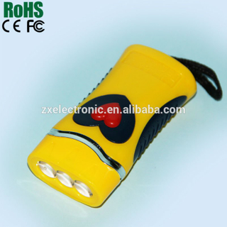Mini Plastic LED Flashlight Keychain for Promotion