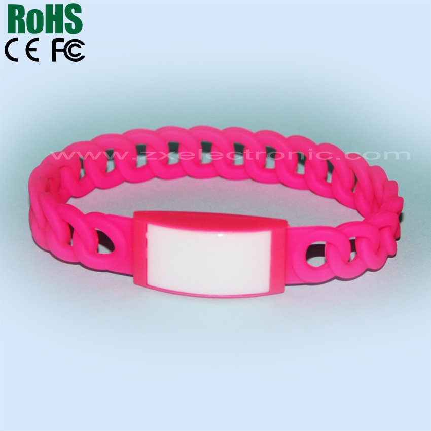 Promotion LED flash silicone bracelets for 2014