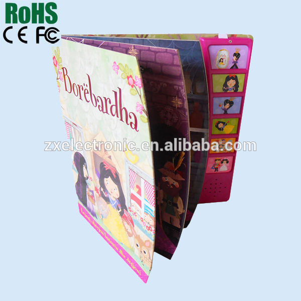 Children board book with sound pad