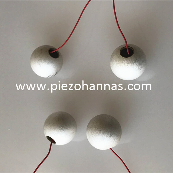 Esfera cerâmica piezoelétrica para o transdutor sonar