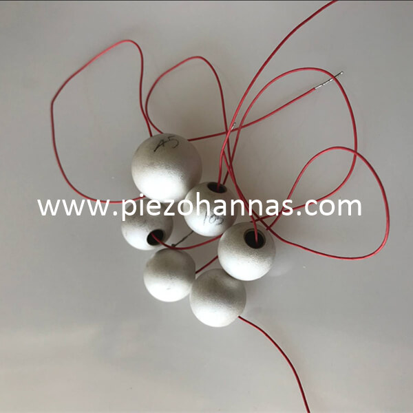 PZT material piezoelétrico esfera sensor de fluxo piezoelétrico