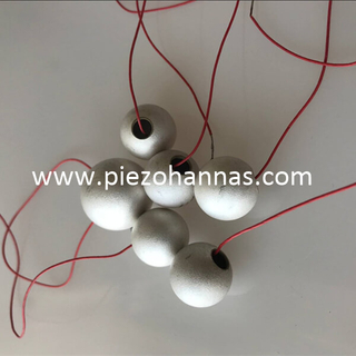 Sensor de esfera piezocerâmica de material PZT para sensor de fluxo