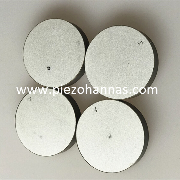 Disco de cerâmica pizelétrico de material P-41 para testes não destrutivos