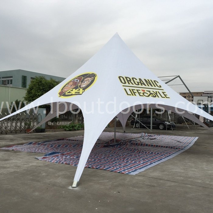 Отображение на открытом воздухе палатка с навесом в форме звезды-паука для рекламных акций на открытом воздухе