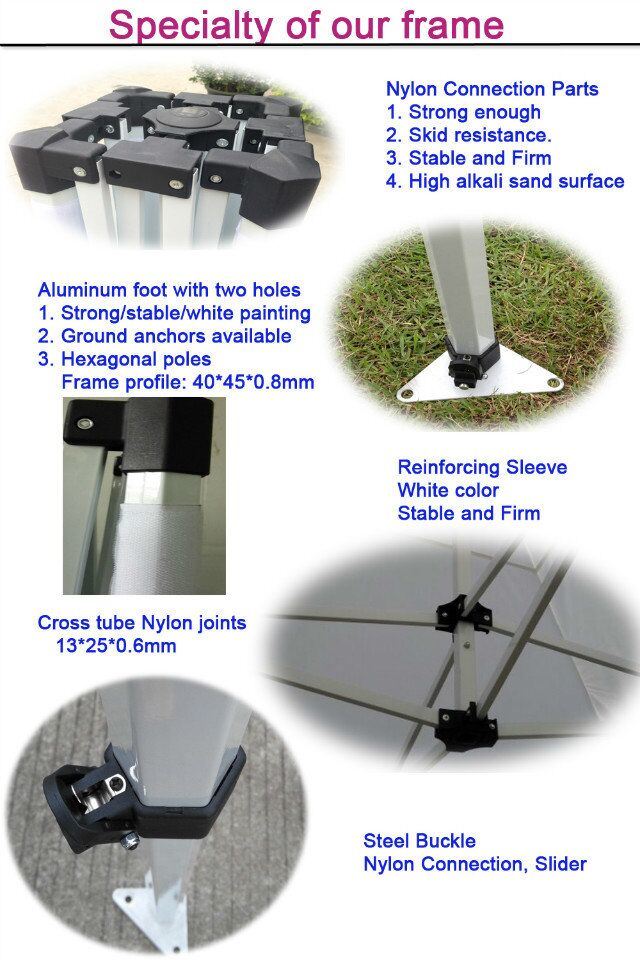 3X3m室外高质量框架给机盖做广告突然出现帐篷为活动