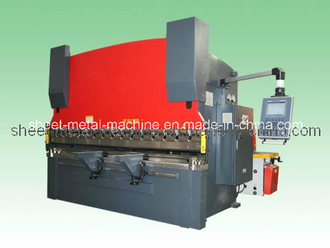 Pequeño freno de prensa hidráulica Sychro CNC de 3 + 1 ejes (WE67K-100/3200)