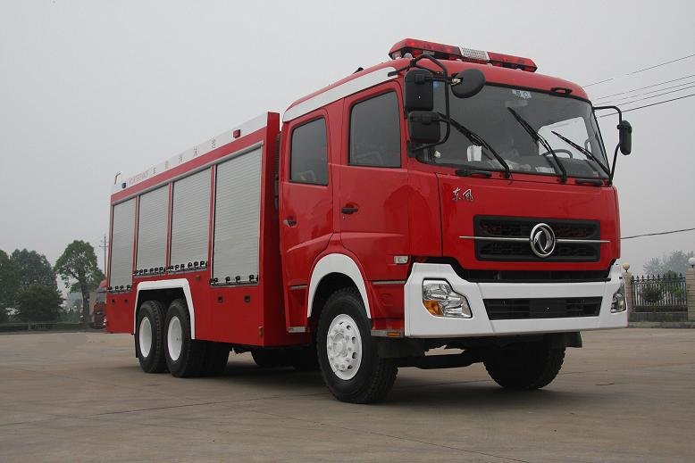 Dong Feng 6x4 10cbm 10 000 litros 10 de m3 carro seco de la lucha contra el fuego del polvo de 10 toneladas