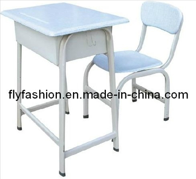 Sola escritorio y silla fija, muebles del jardín de la infancia, muebles del estudiante, escritorio del estudiante y silla