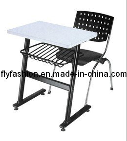 MDF y escritorio y silla cromados del estudiante del metal