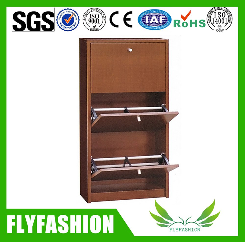wooden furniture storage cabinet shoes locker wardrobe (SF-133C)