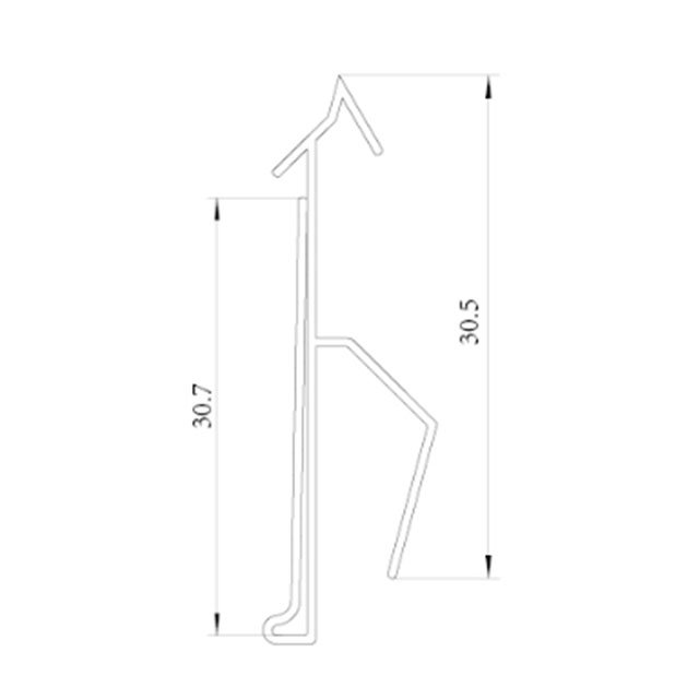 Clip in Shelf Label Price Strip H31mm DS002