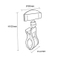 Clear Counter-top Clip on Sign Holder PST5