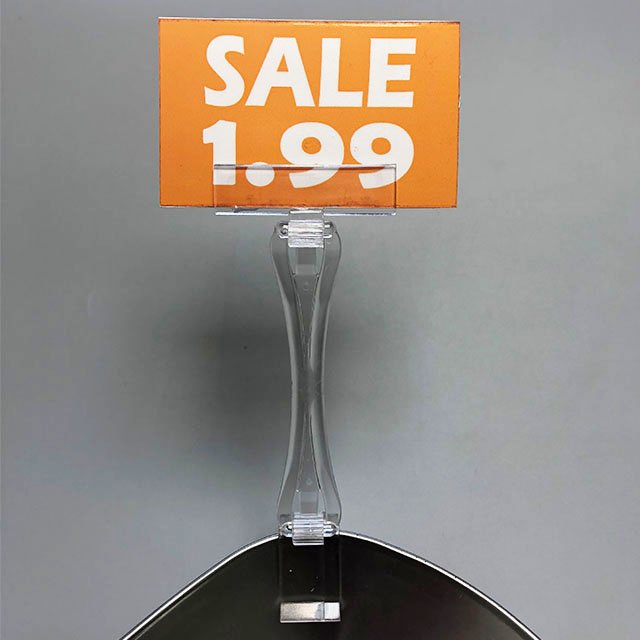 Clear Channel Sign Holders for food PS-R2