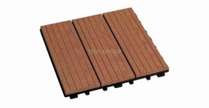 Plancher en plastique en bois de PE de WPC de tuile ext&eacute;rieure durable de paquet/anti insectes