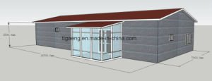 Paquete plano prefabricado 20 pies 40 pies de casa del envase
