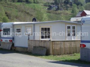 Oficinas temporales de la instalaci&oacute;n conveniente reciclable de gama alta/chalet de la estructura de acero