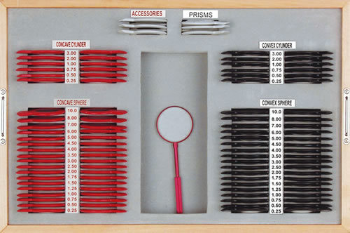 Ensemble de lentilles d'essai de matériel ophtalmique Ms104 Optometry Box