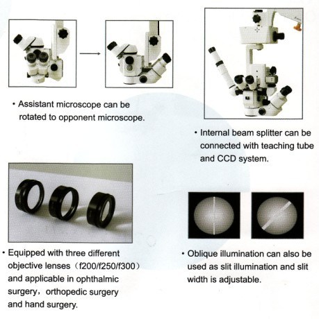 Microscope d'opération ophtalmique de qualité supérieure Yz-20t4 China