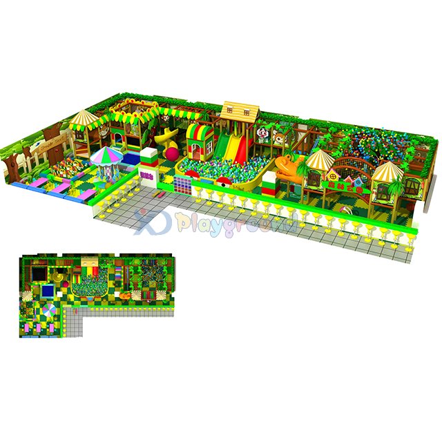 Customized Forest Theme Children Commercial Indoor Playground Equipment