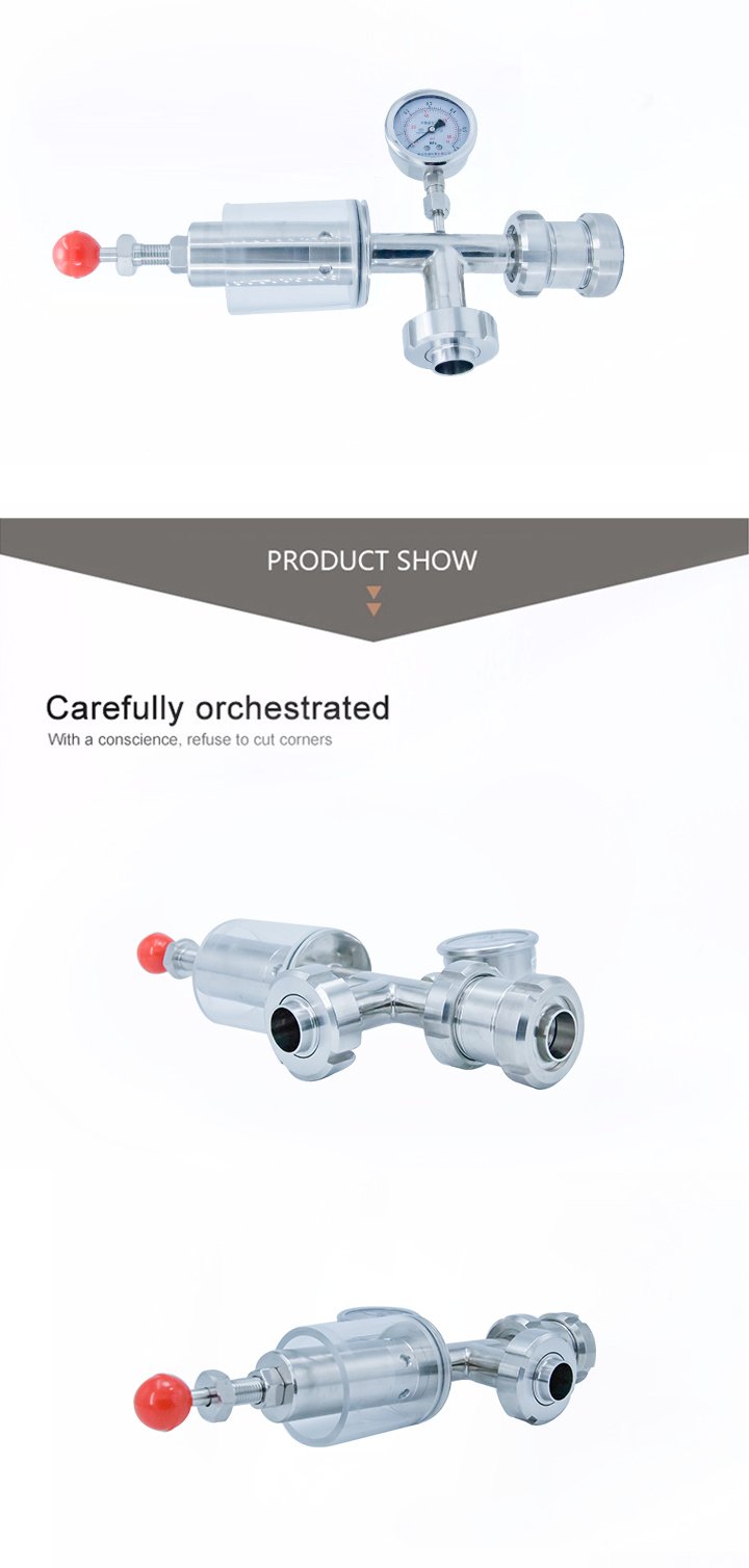 Санитарные предохранительные клапаны перекрестного давления из нержавеющей стали SS304