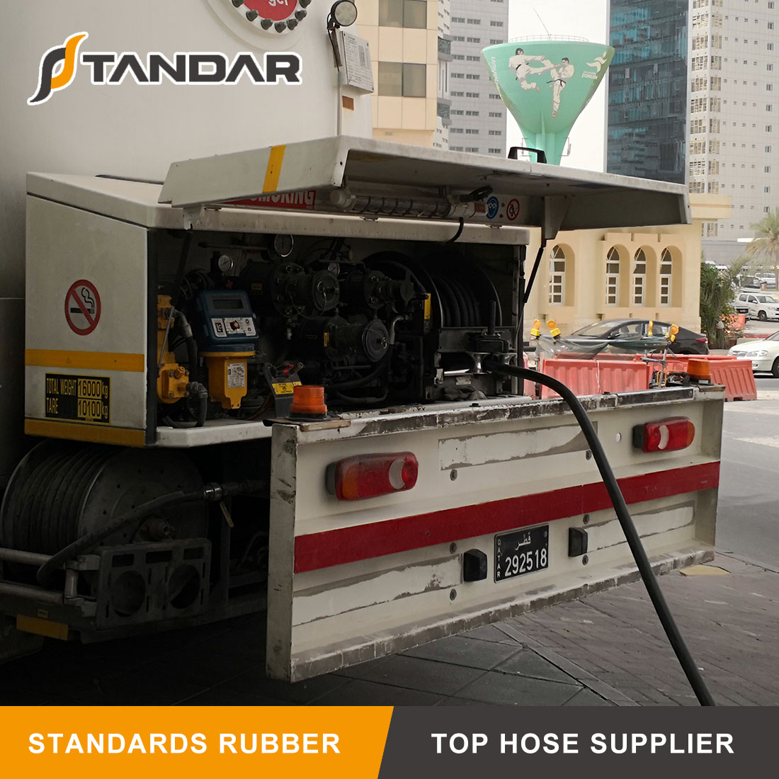 Manguera de goma hidr&aacute;ulica para GNL utilizada en gasolineras