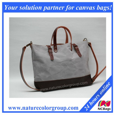 Waxed Canvas Handbag for Women