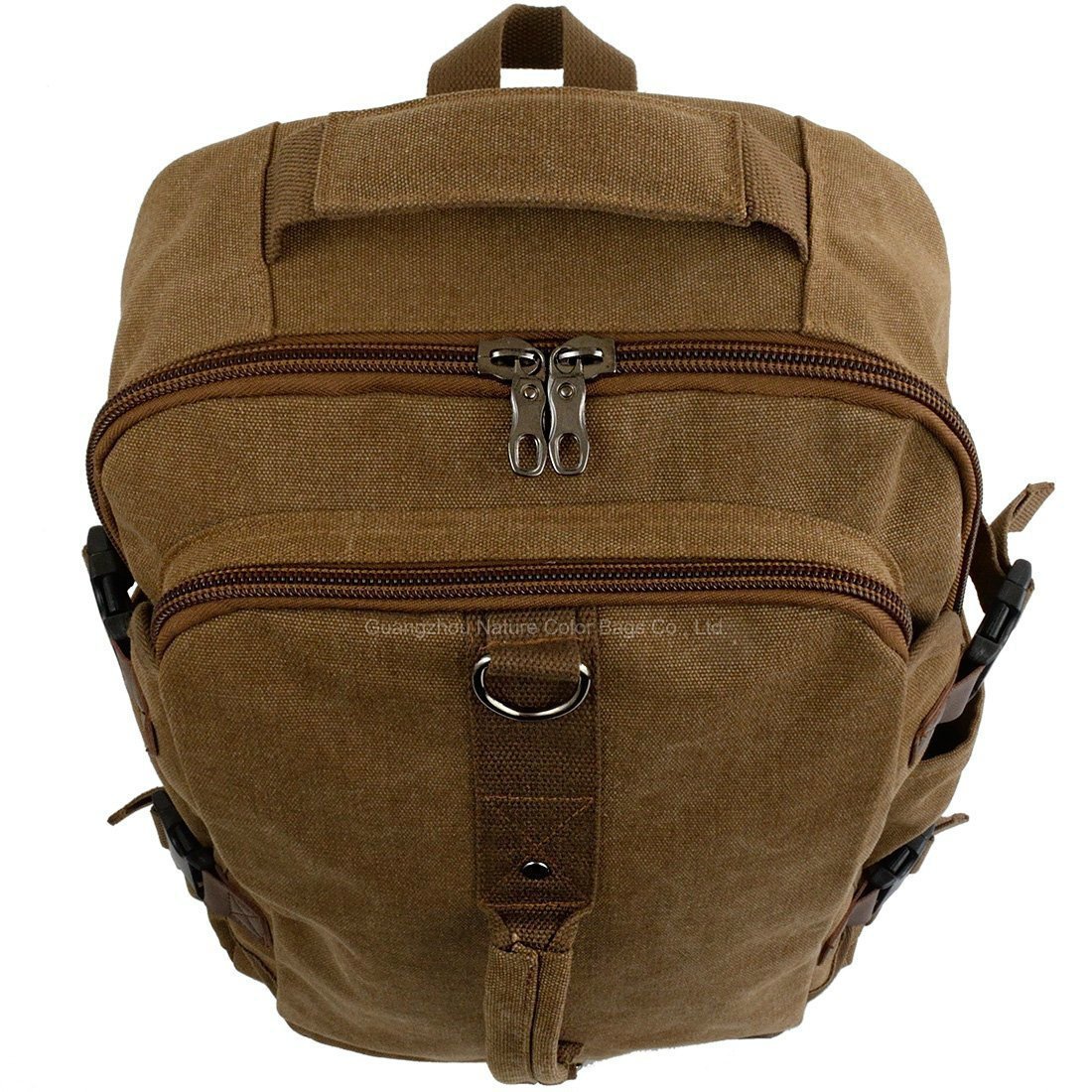 Mens Heavy Duty Canvas Backpack with High-Capacity for Traveling