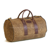 Mens Leisure Waxed Canvas Duffle Bag for Camping and Traveling