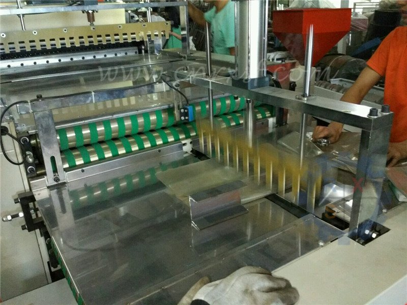Fully automatic film blowing - bag making - folding production line