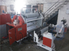 Reflective canvas strip slitting and rewinding machine