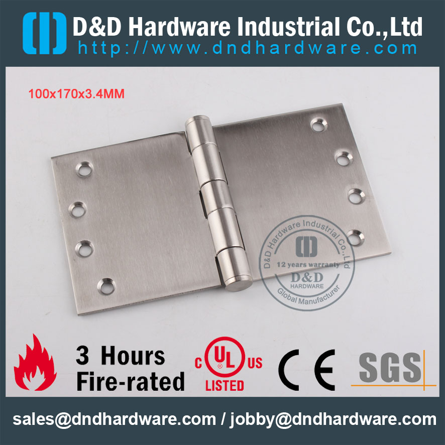 D & D Hardware-aço inoxidável 100x170x3.4mm Dobilação de projeção DDSS049