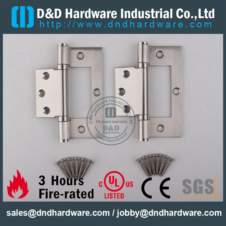 D & D Hardware-CE Certificado de Certificado Rated Dobradiça de Porta DDSS027