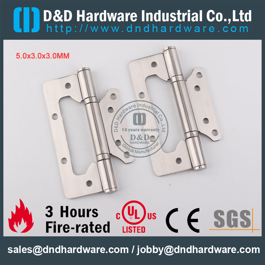 D & D hardware-aço inoxidável 5x3x3 flush DDSS026