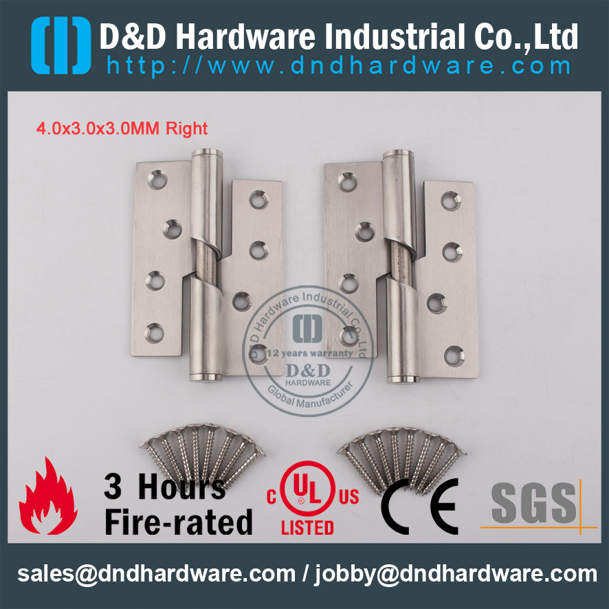 D & D Hardware-Architectural Hardware 4x3x3 Rising Dobradiça