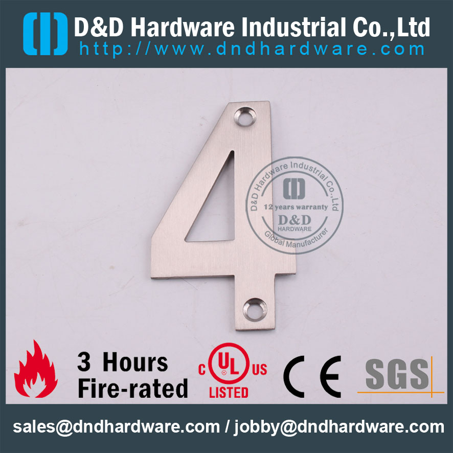 D & D Hardware-Modern interior placa de sinal de número DDSP013