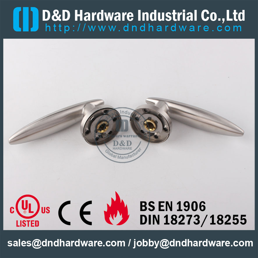 D & D Hardware-Padrão UL SS304 maçaneta da porta sólida DDSH020