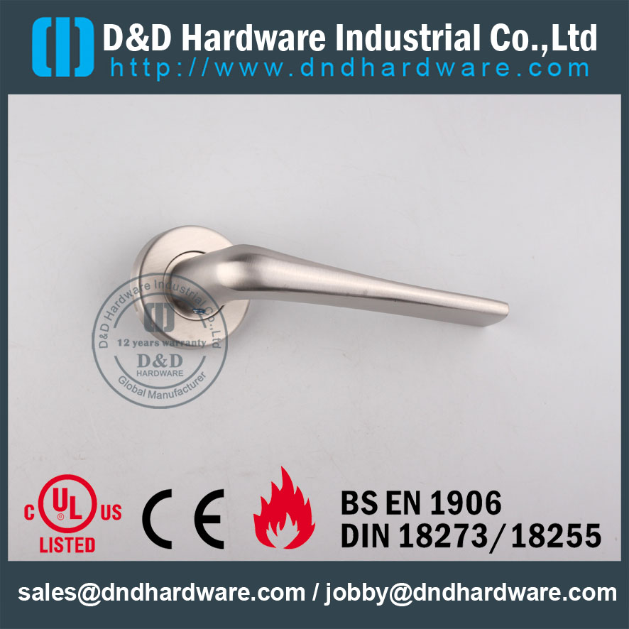 D & D Hardware-EN1906 Puxador de porta maciço avaliado fogo DDSH022