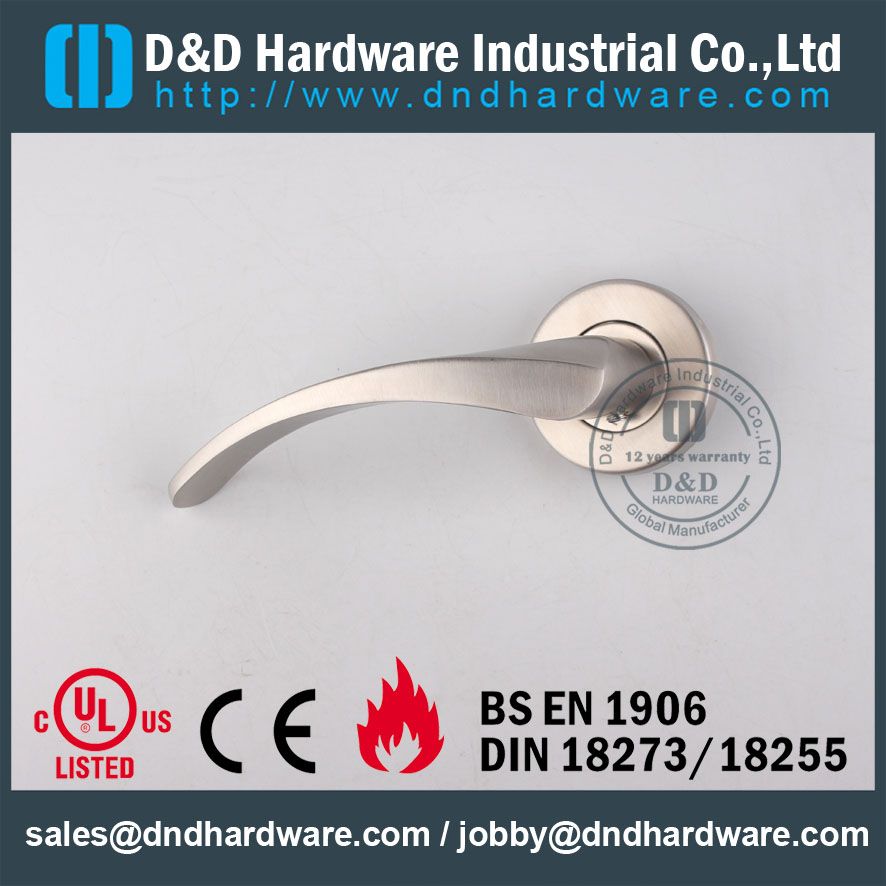 D & D Hardware-Stinaless Aço sólido Alavanca de porta DDSH013