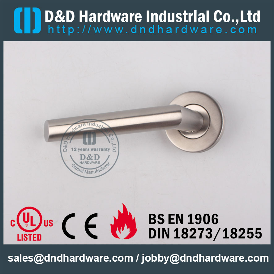 D & D Hardware-Indoor Hardware SS Bloqueio de Porta Handle DDTH012