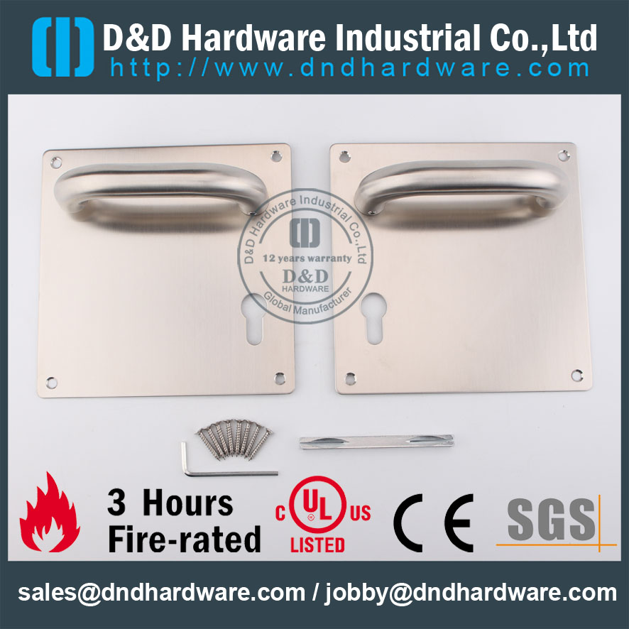 Hardware de D & D Hardware-Architectural Metal Alavanca de porta com placa DDTP001