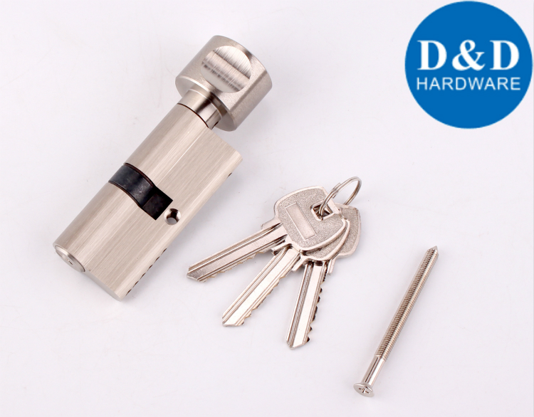 Chave de bronze sólida e gire o hardware do cilindro-D & D de bloqueio