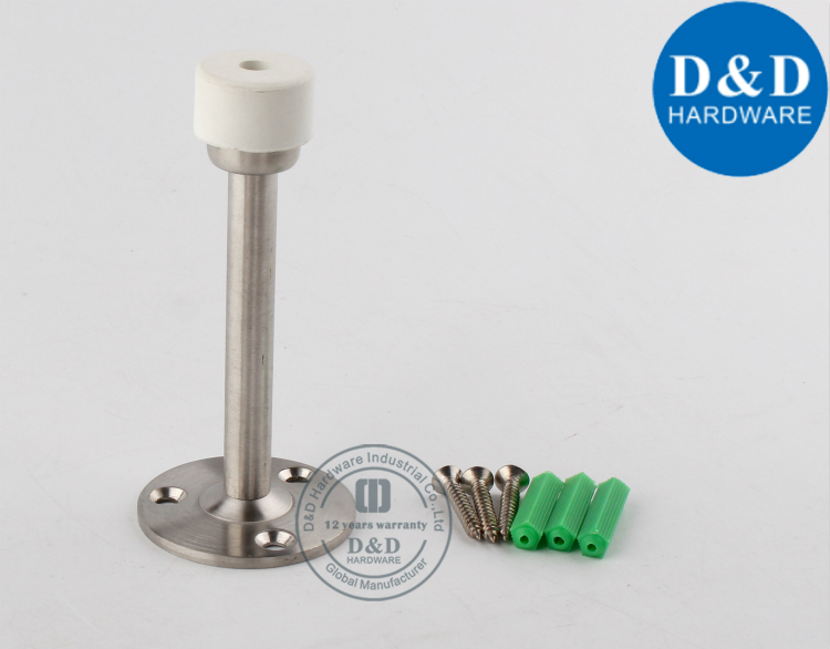 Rolha de porta de aço inoxidável com hardware de borracha e D&D