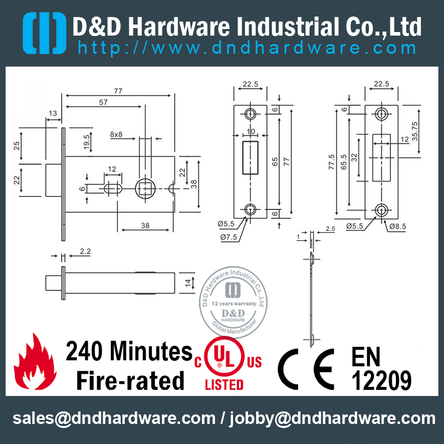 Entri Kuningan WC-Deadbolt Lock-DDML032