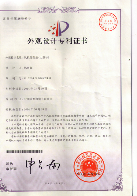 Certificado de Patente de Desenho - 2