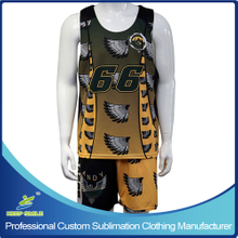 Sublimation Performance Cut Boy's Lacrosse Reversible Pinny with Short
