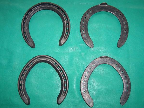 Aluminum die forging horseshoes
