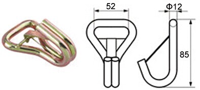 WH5050 2' ダブル J フック BS:5000KG/11000LBS - Dawson Group Ltd. - 中国メーカー、サプライヤー、工場