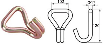 WH10000 4' ダブル J フック BS:10000KG/22000LBS - Dawson Group Ltd. - 中国メーカー、サプライヤー、工場