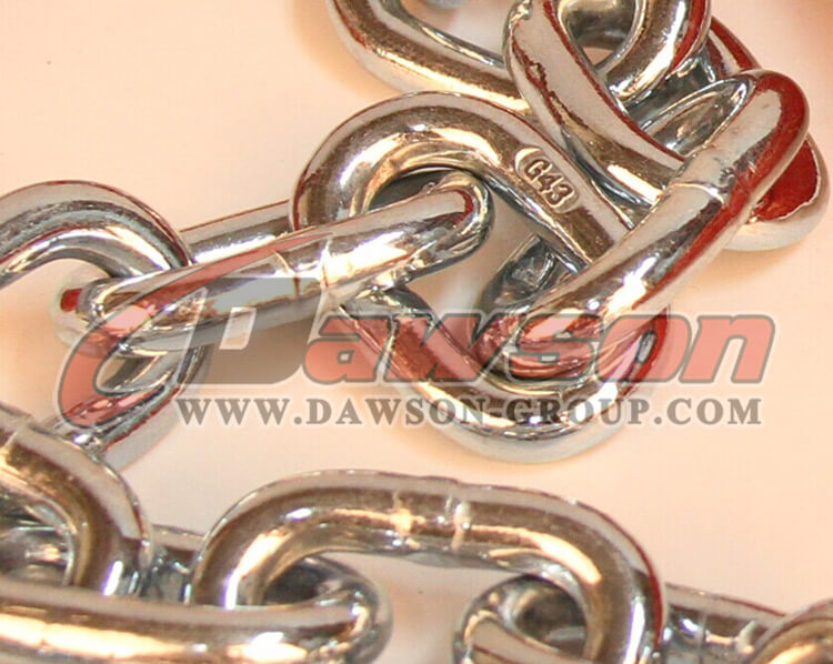 China G43 Trailer Safety Chains Assembly with clevis slip hooks made by dawon group ltd. China G43 Trailer Safety Chains Assembly with clevis slip hooks made by dawon group ltd.